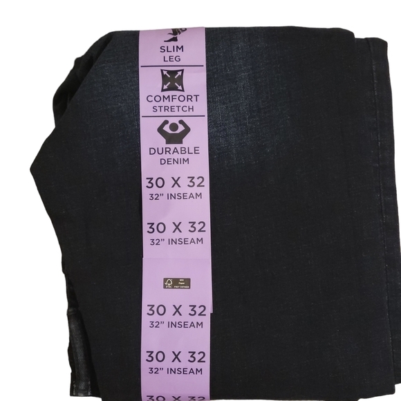 CHAPS MEN'S slim Straight jeans size 30×32 I. ABYSS WASH - Picture 2 of 5